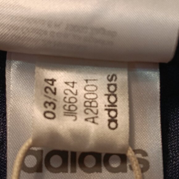 adidas women's Z.N.E. stripe lines funnel neck navy hoodie sz S - NWT Sample - Picture 11 of 14